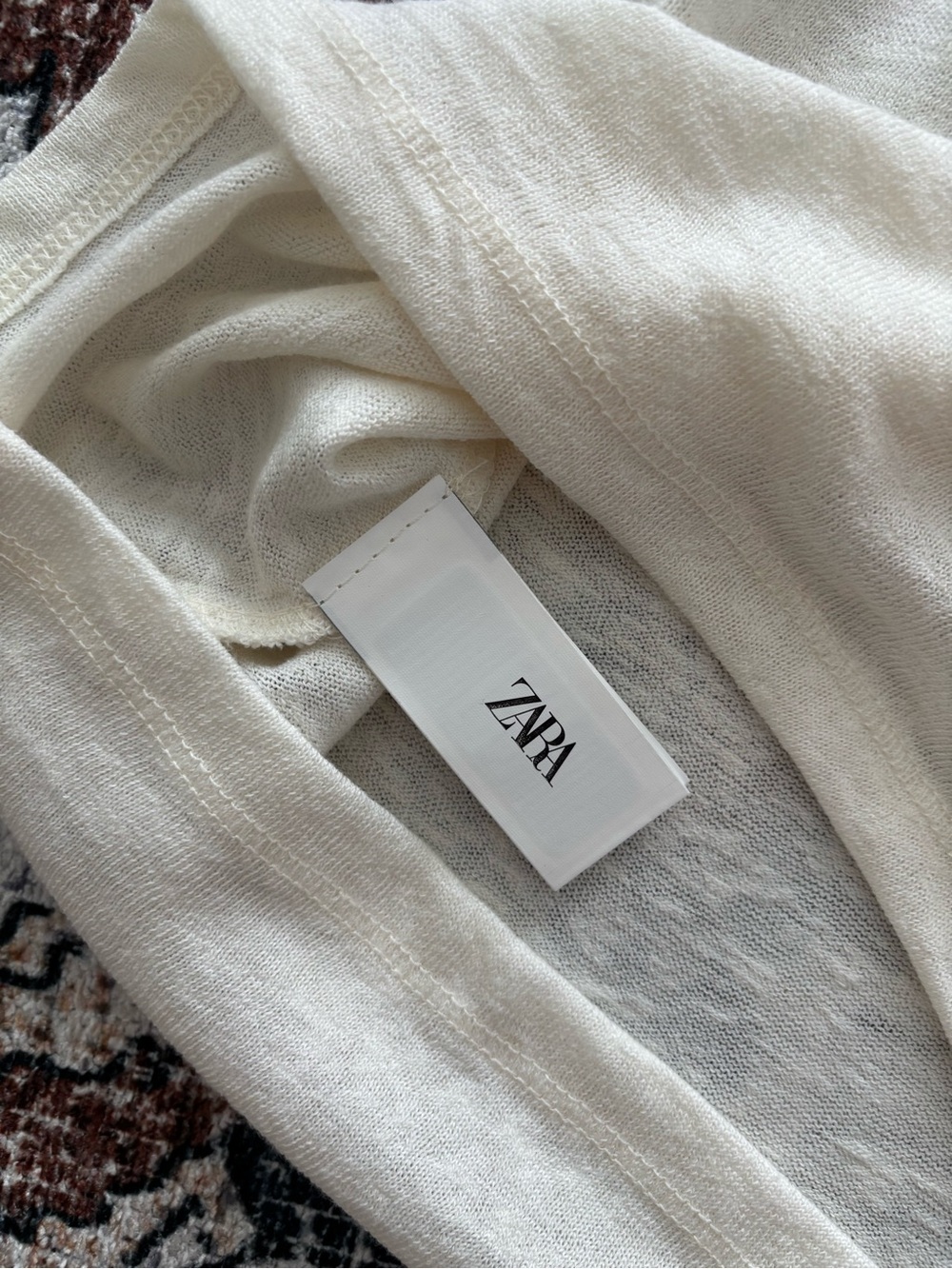 ZARA Basic Beige LONG SLEEVE SIZE S - Picture 5 of 6